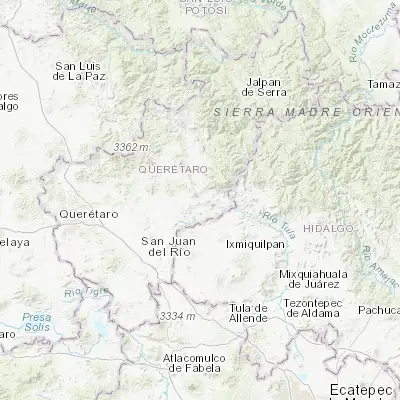 Map showing location of El Palmar (20.693470, -99.706450)