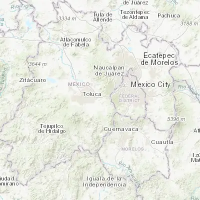 Map showing location of El Pedregal de Guadalupe Hidalgo (19.252780, -99.465000)