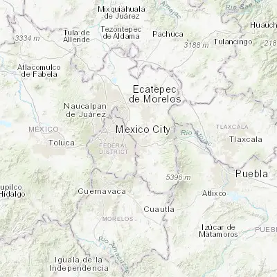 Map showing location of El Pino (19.351390, -98.948330)