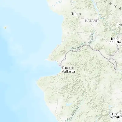 Map showing location of El Porvenir (20.753790, -105.241960)