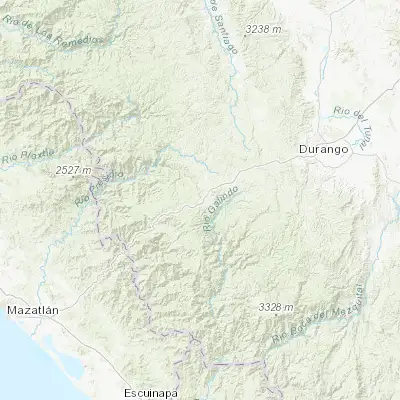 Map showing location of El Salto (23.777810, -105.361920)