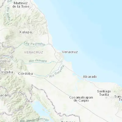 Map showing location of El Tejar (19.074330, -96.160970)
