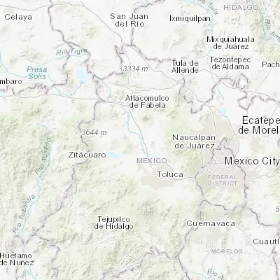 Map showing location of Emiliano Zapata (Santo Domingo) (19.579720, -99.788060)