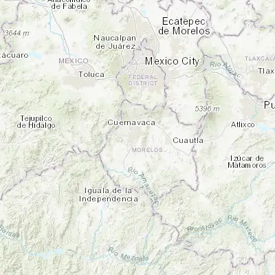 Map showing location of Emiliano Zapata (18.840650, -99.184630)