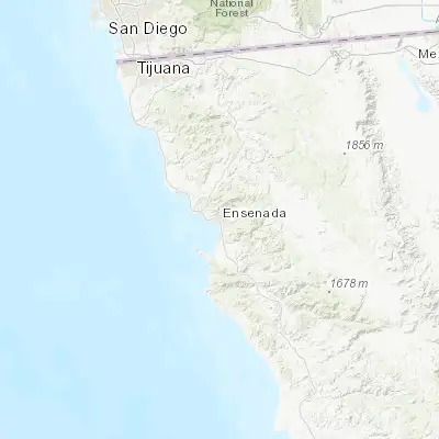 Map showing location of Ensenada (31.871490, -116.600710)