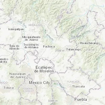 Map showing location of Epazoyucan (20.018010, -98.636230)
