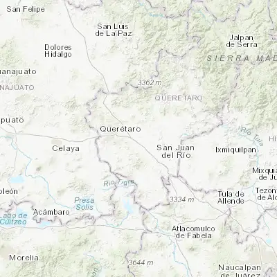 Map showing location of Epigmenio González (20.550900, -100.165050)
