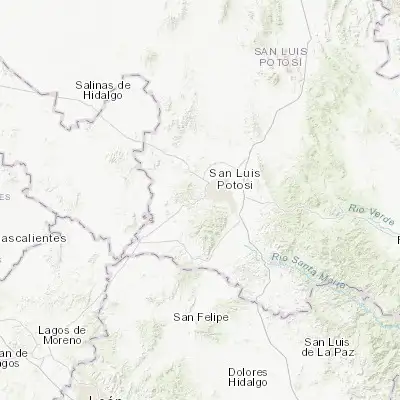 Map showing location of Escalerillas (22.111670, -101.073050)