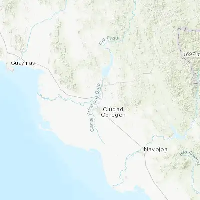Map showing location of Esperanza (27.579160, -109.929800)