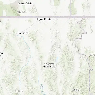 Map showing location of Esqueda (30.724120, -109.589300)