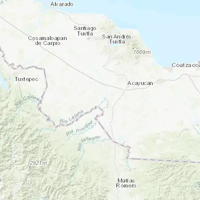 Map showing location of Estación Juanita (17.808890, -95.217500)