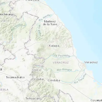 Map showing location of Estanzuela (19.460810, -96.858190)