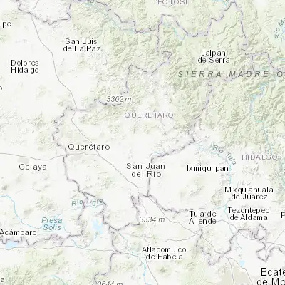 Map showing location of Ezequiel Montes (20.664810, -99.899600)