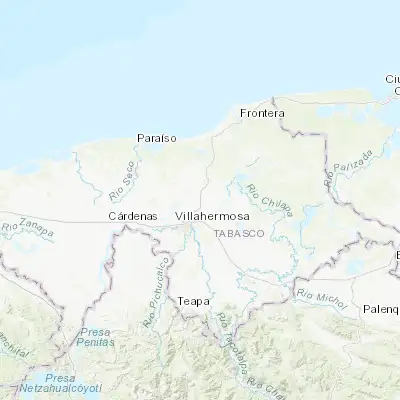 Map showing location of Fraccionamiento Ocuiltzapotlán Dos (18.108890, -92.867780)