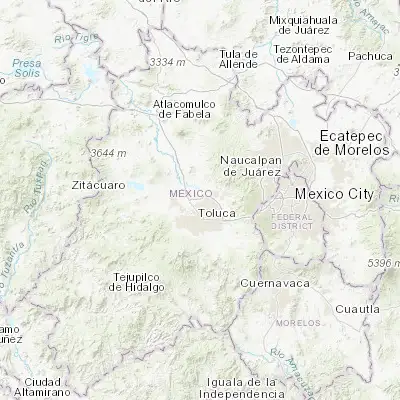 Map showing location of Fraccionamiento Real de San Pablo (19.389440, -99.648610)