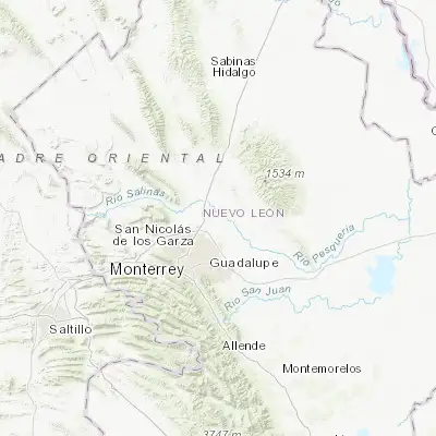Map showing location of Fraccionamiento Real Palmas (25.904170, -100.159720)