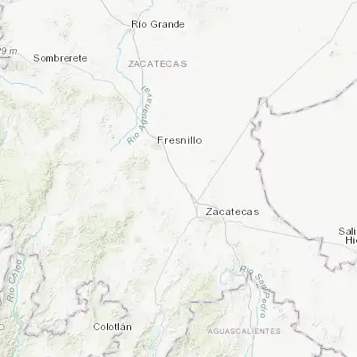 Map showing location of General Enrique Estrada (22.997470, -102.742550)