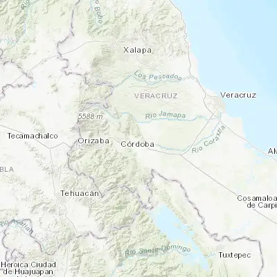 Map showing location of General Miguel Alemán (18.893460, -96.792390)