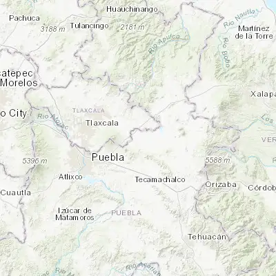 Map showing location of Grajales (19.227960, -97.803070)