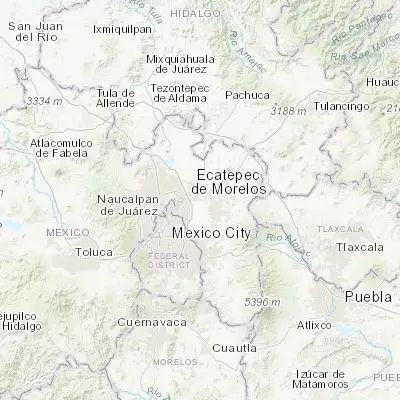 Map showing location of Granjas Ampliación Santa Rosa (19.592780, -98.966670)