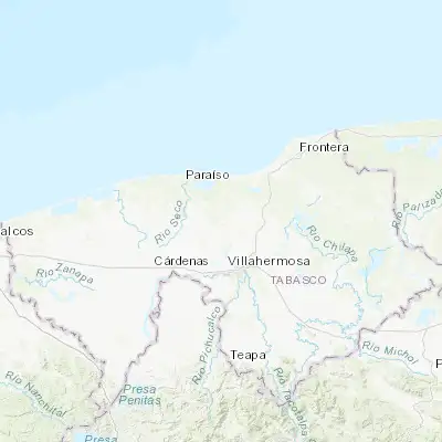 Map showing location of Guaytalpa (18.217270, -93.032350)