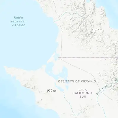 Map showing location of Guerrero Negro (27.968910, -114.044270)