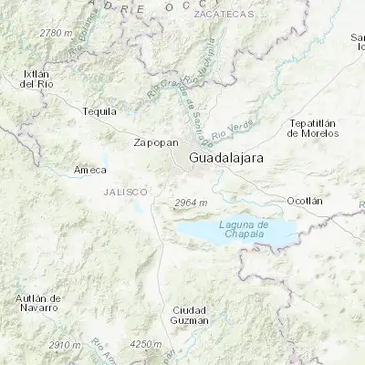 Map showing location of Hacienda los Fresnos (20.519440, -103.393060)
