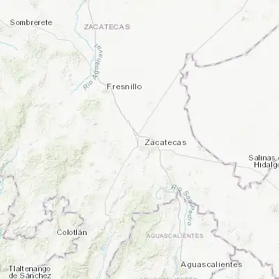 Map showing location of Hacienda Nueva (22.824610, -102.608360)