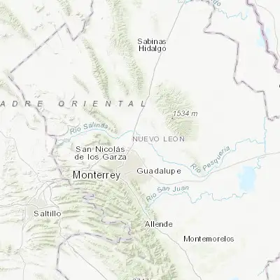 Map showing location of Hacienda San Pedro (25.914720, -100.162780)