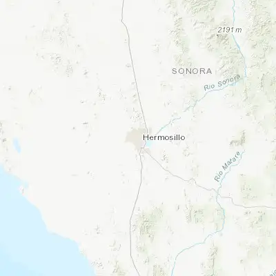Map showing location of Hermosillo (29.102600, -110.977320)