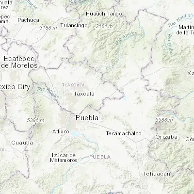 Map showing location of Huamantla (19.314510, -97.925200)