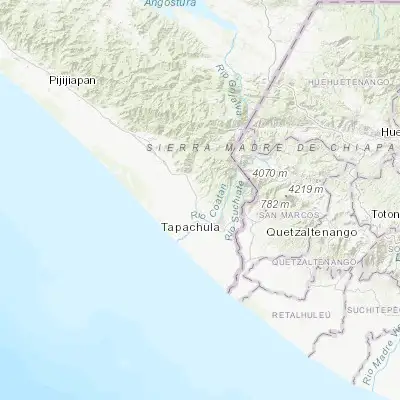 Map showing location of Huehuetán (15.019810, -92.382490)