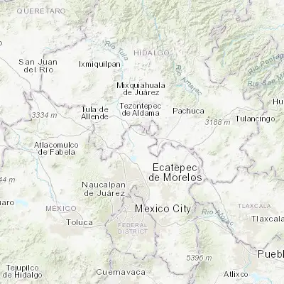 Map showing location of Hueypoxtla (19.913010, -99.073840)
