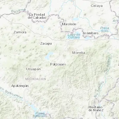 Map showing location of Huiramba (19.546060, -101.436510)