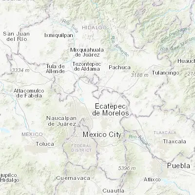 Map showing location of Huitzila (19.811370, -98.955830)