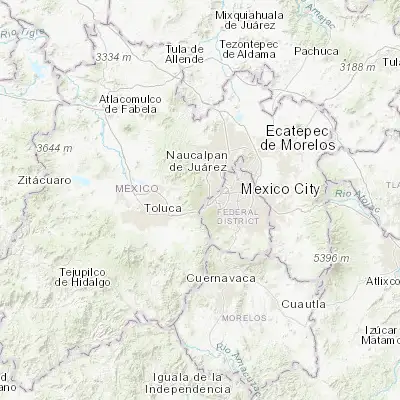 Map showing location of Huixquilucan de Degollado (19.360280, -99.349800)
