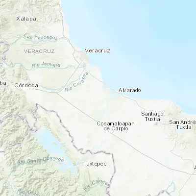 Map showing location of Ignacio de la Llave (18.725800, -95.986960)