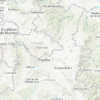 Map showing location of Ignacio Zaragoza (19.292280, -97.921220)