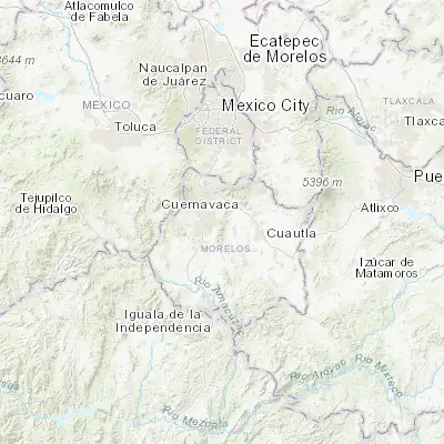 Map showing location of Independencia (18.877160, -99.122370)