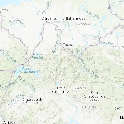Map showing location of Ixhuatán (17.293410, -93.008290)