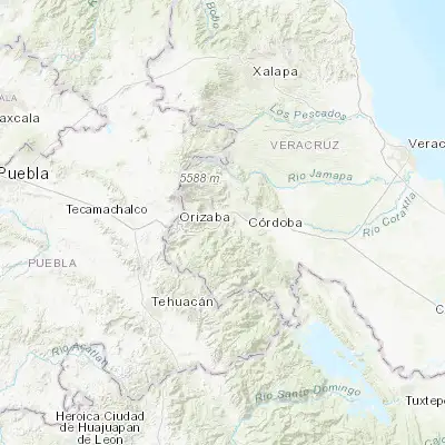 Map showing location of Ixtaczoquitlán (18.853640, -97.062290)