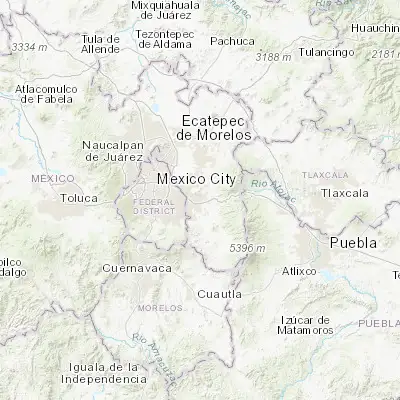 Map showing location of Ixtapaluca (19.315560, -98.882840)