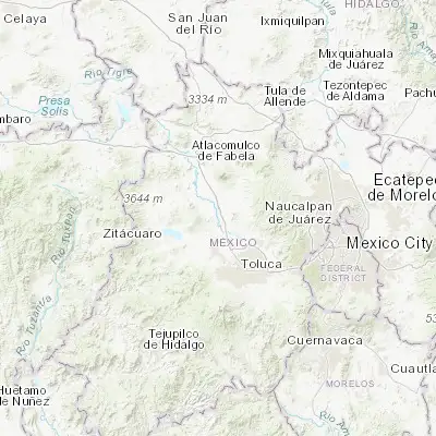 Map showing location of Ixtapantongo (19.538720, -99.767790)