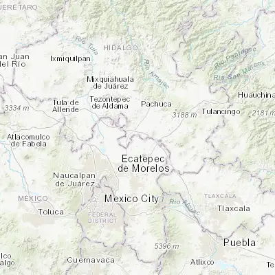 Map showing location of Ixtlahuaca de Cuauhtémoc (19.881390, -98.860280)