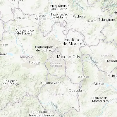 Map showing location of Iztacalco (19.395280, -99.097780)