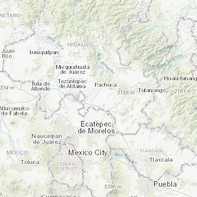 Map showing location of Jagüey de Téllez (Estación Téllez) (19.980560, -98.788330)