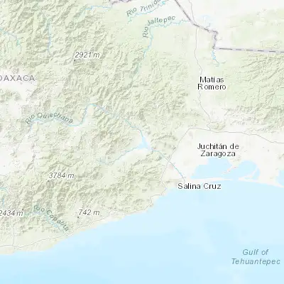 Map showing location of Jalapa (16.500000, -95.466670)