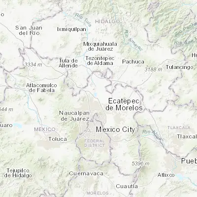 Map showing location of Jaltenco (19.752980, -99.093900)