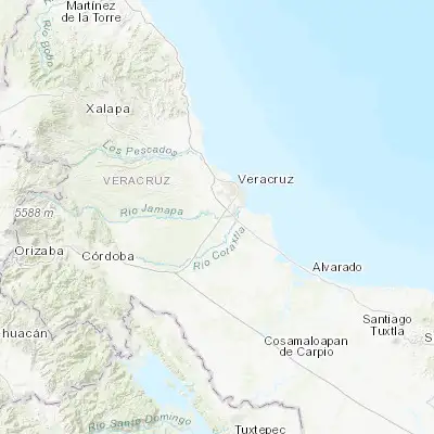 Map showing location of Jamapa (19.041790, -96.241430)