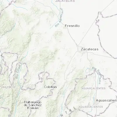 Map showing location of Jerez de García Salinas (22.649710, -102.990320)